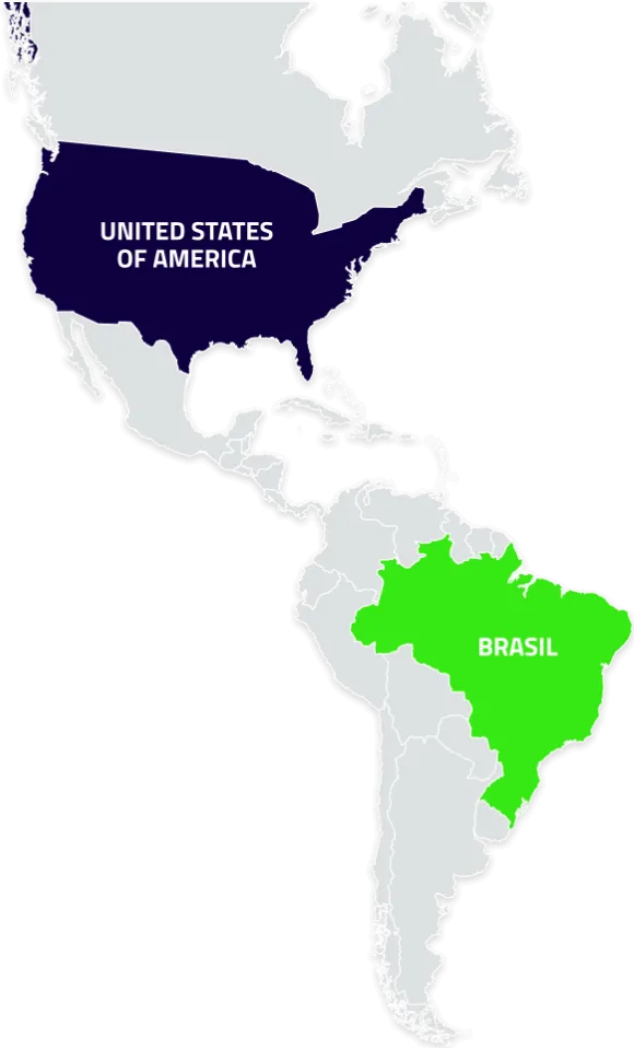 mapa da america